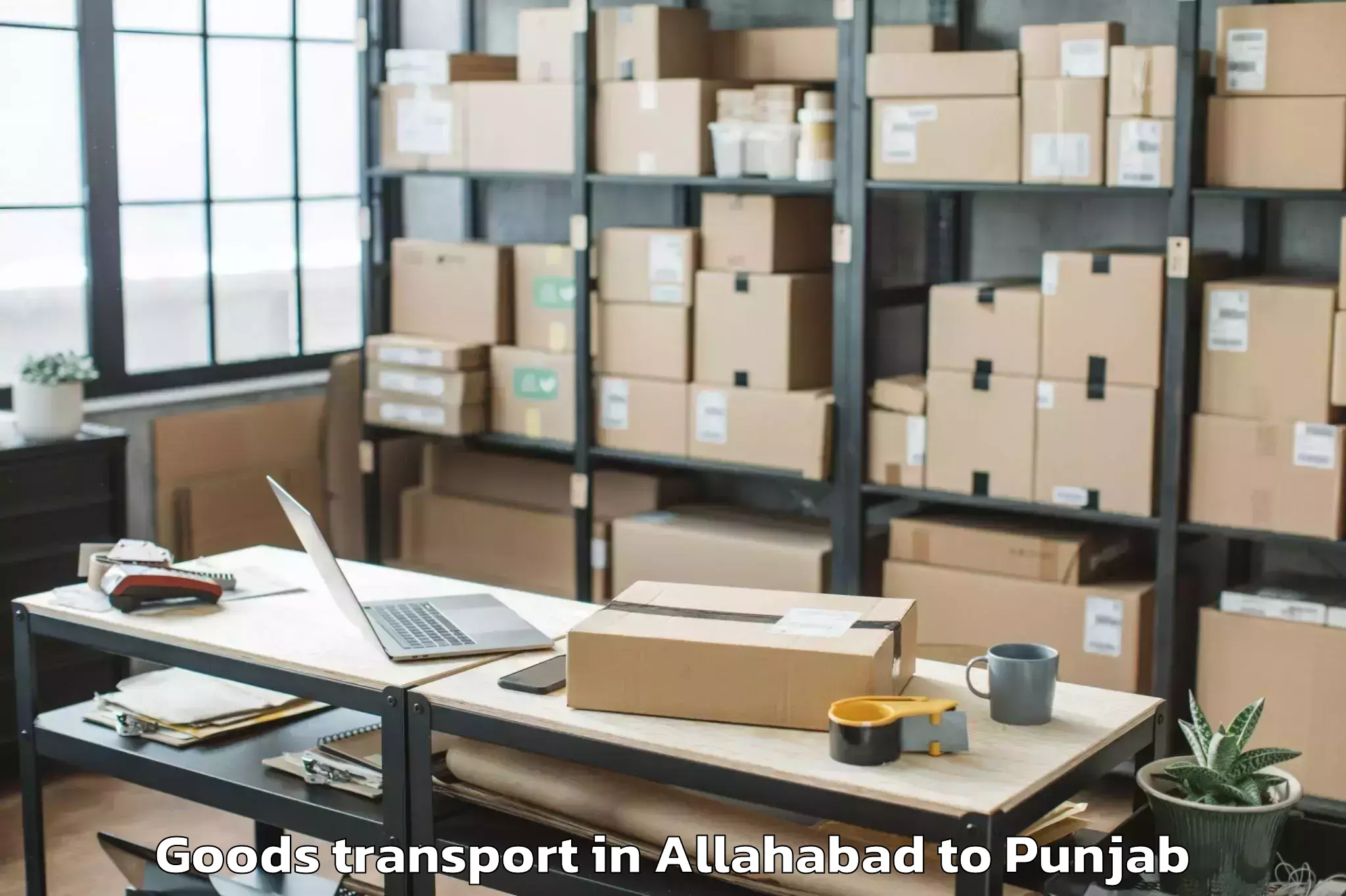 Leading Allahabad to Patran Goods Transport Provider